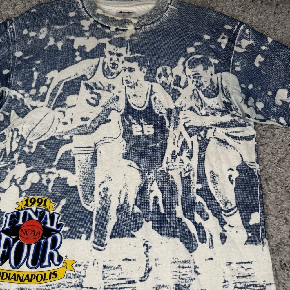 Vintage Champion 1991 NCAA Final Four Indianapolis T-Shirt Size L Made in USA - Picture 2 of 12